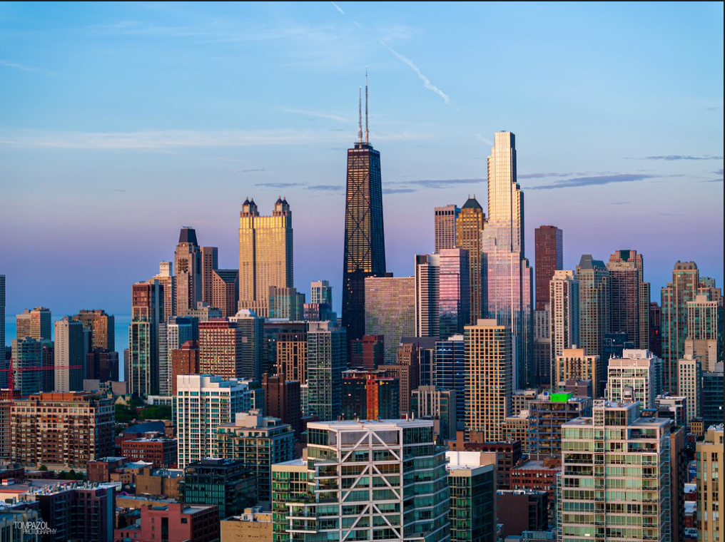 Chicago commercial skyline